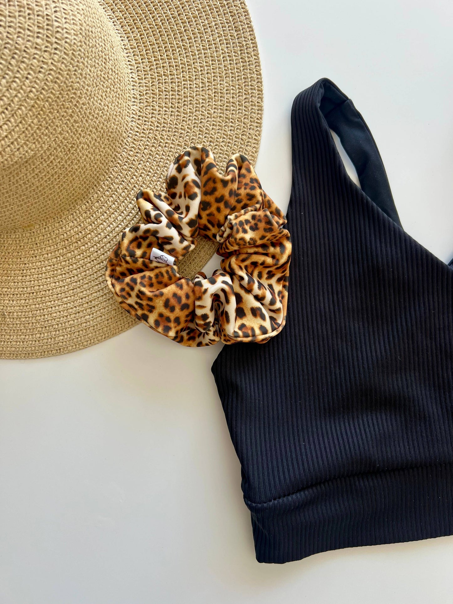 Leopard SWIM Scrunchies