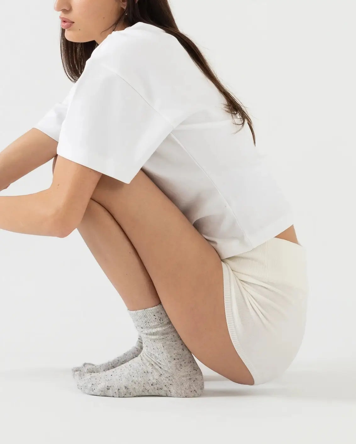 Merino Wool Blend Crew Socks