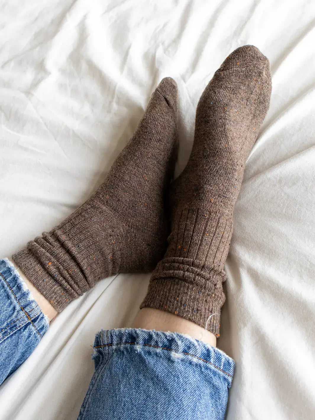 Merino Wool Blend Crew Socks