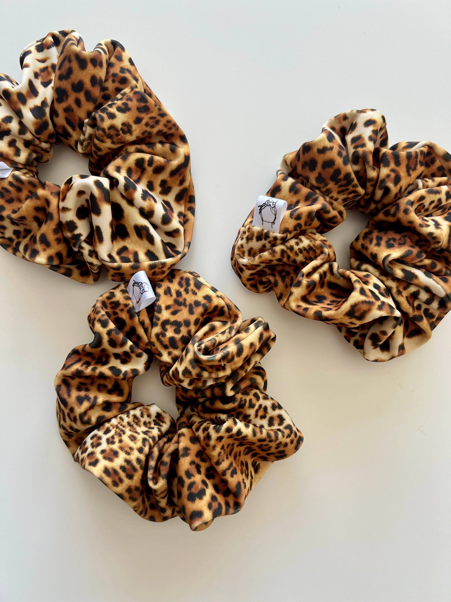 Leopard SWIM Scrunchies