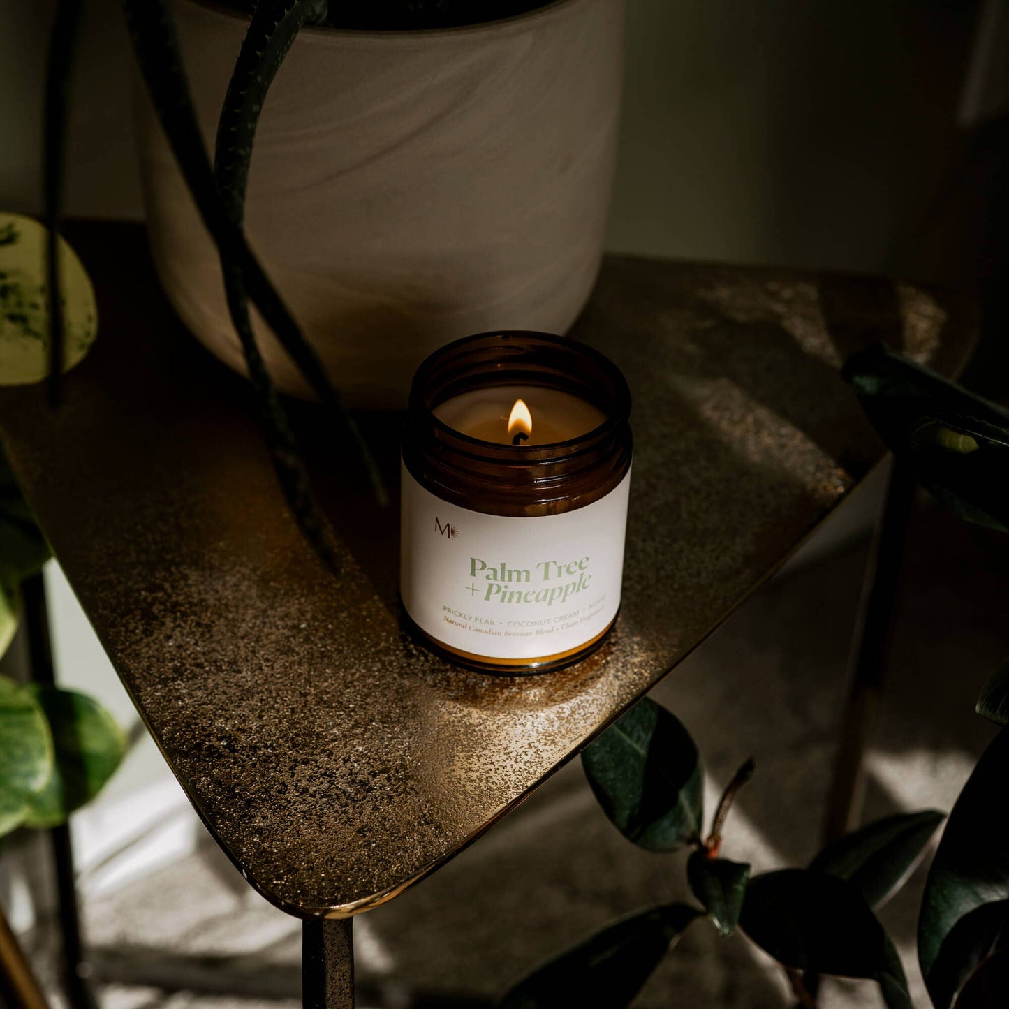 Palm Tree + Pineapple | Canadian Beeswax Candle